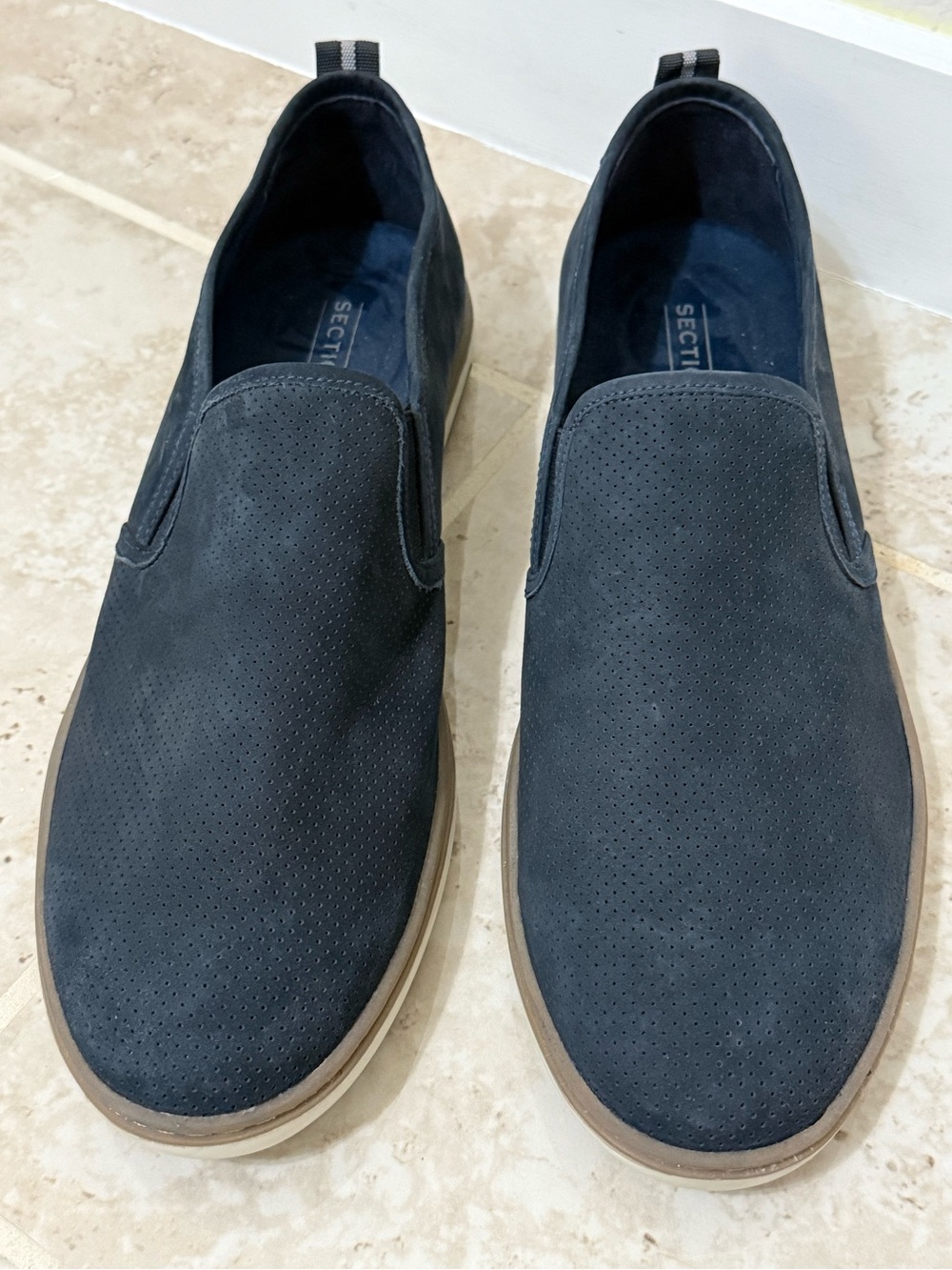 Section X Men’s casual loafers in blue color (Size 12).